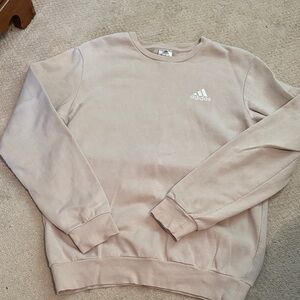 Adidas Men's Beige Crewneck Sweater